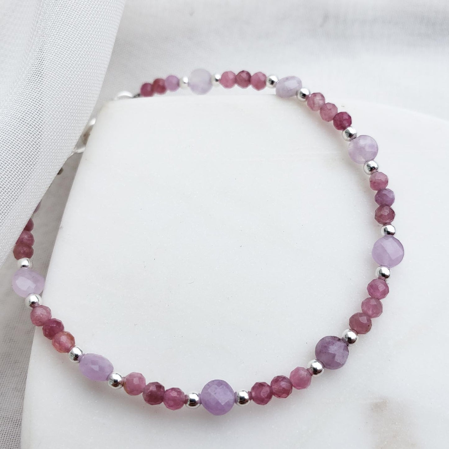 Pulsera Cami Turmalina Rosa