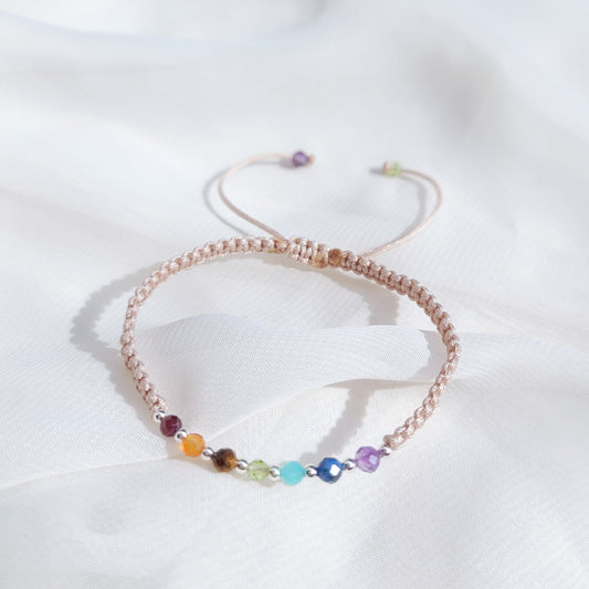 Pulsera 7 Chacras Tejida