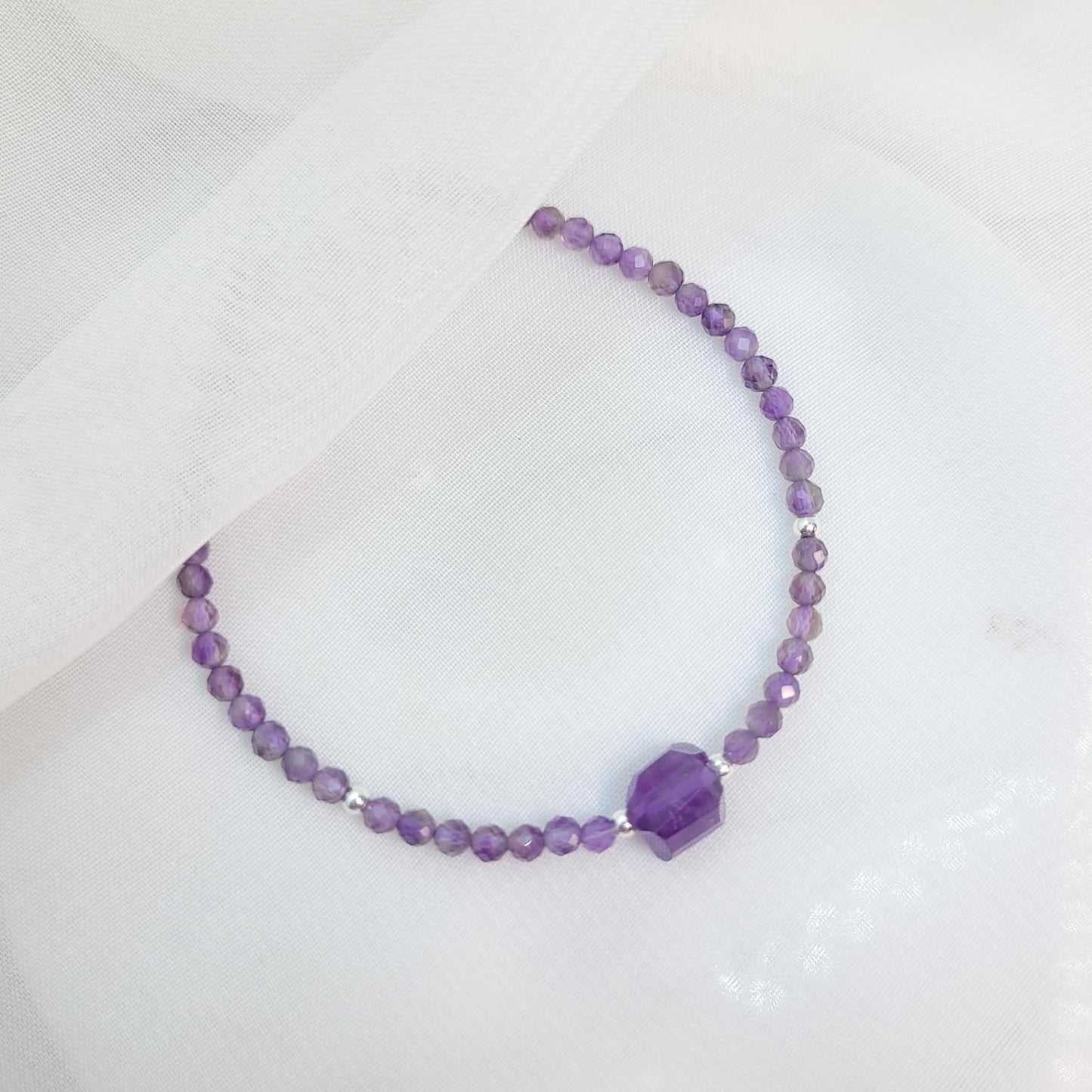 Pulsera Amatista Cubo