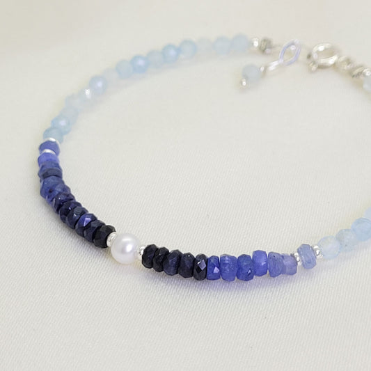 Pulsera Emilia Zafiro azul