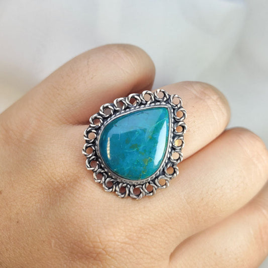 Anillo Gota Crisocola