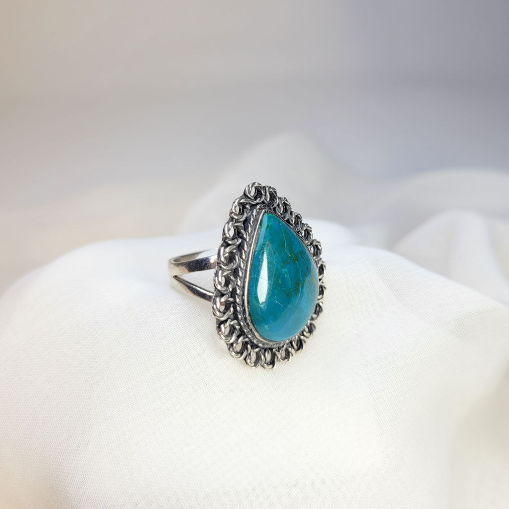 Anillo Gota Crisocola