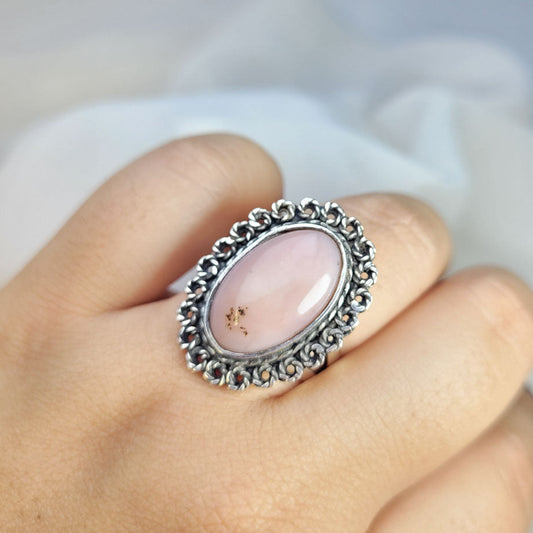 Anillo Opalo Rosa