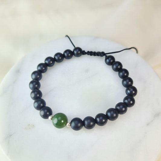 Pulsera Jade y shunguita