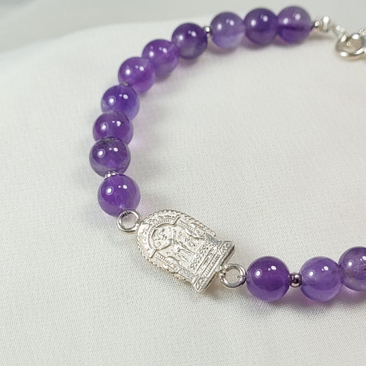 Pulsera Amatista Señor de loa Milagros