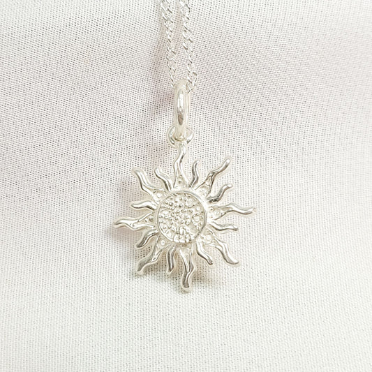 Collar Plata Sol 1