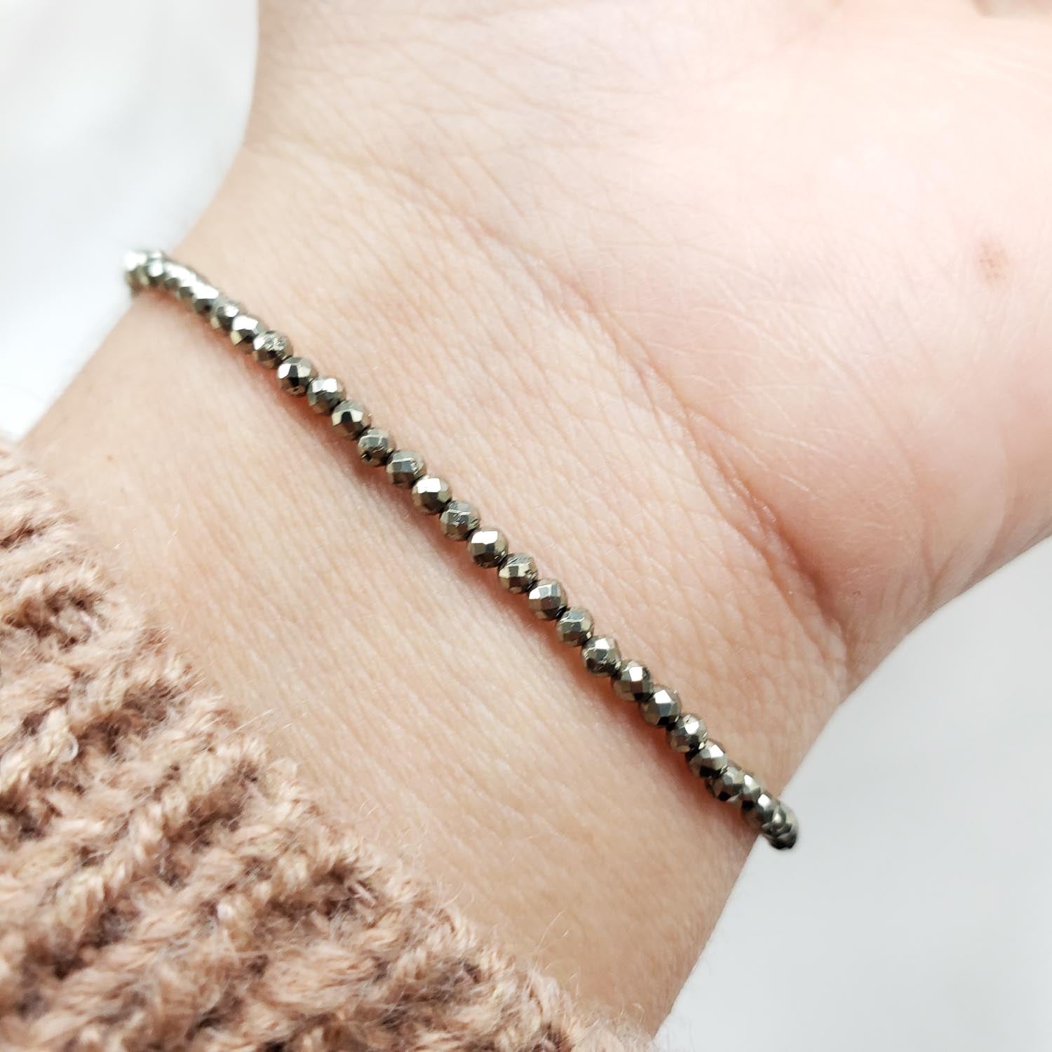 Pulsera pirita plata