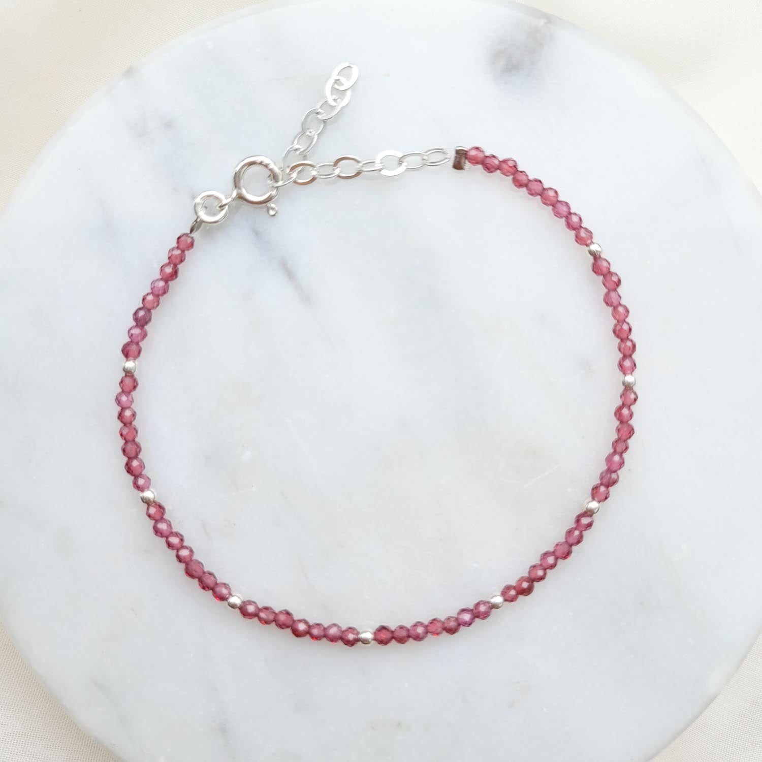 Pulsera Granate - 2mm