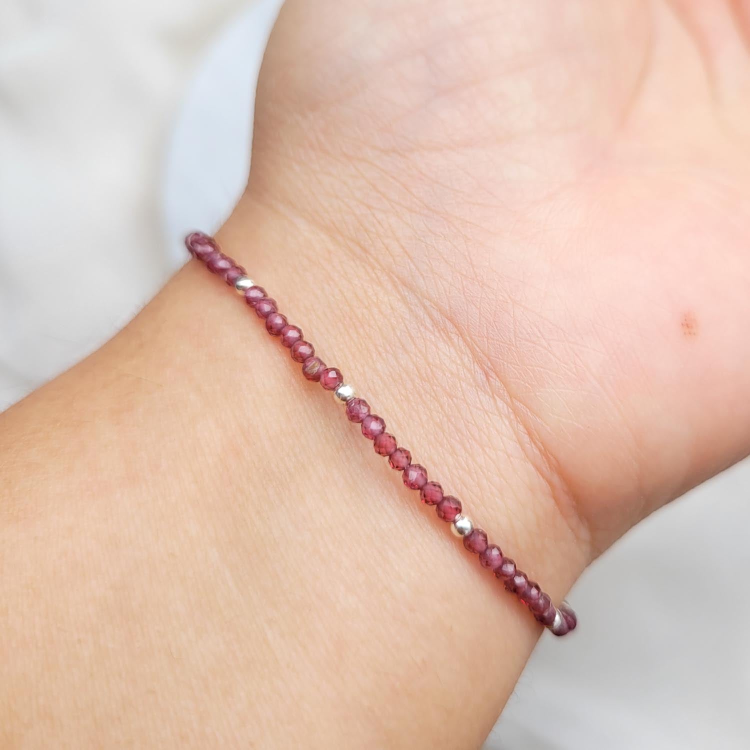 Pulsera Granate - 2mm