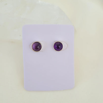 Aretes básico Amatista