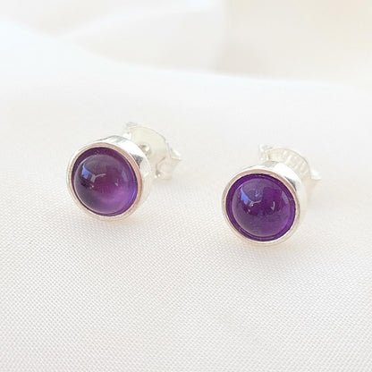 Aretes básico Amatista