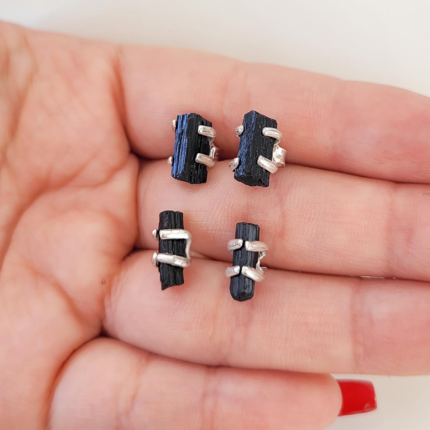 Aretes Kuna Turmalina Negra