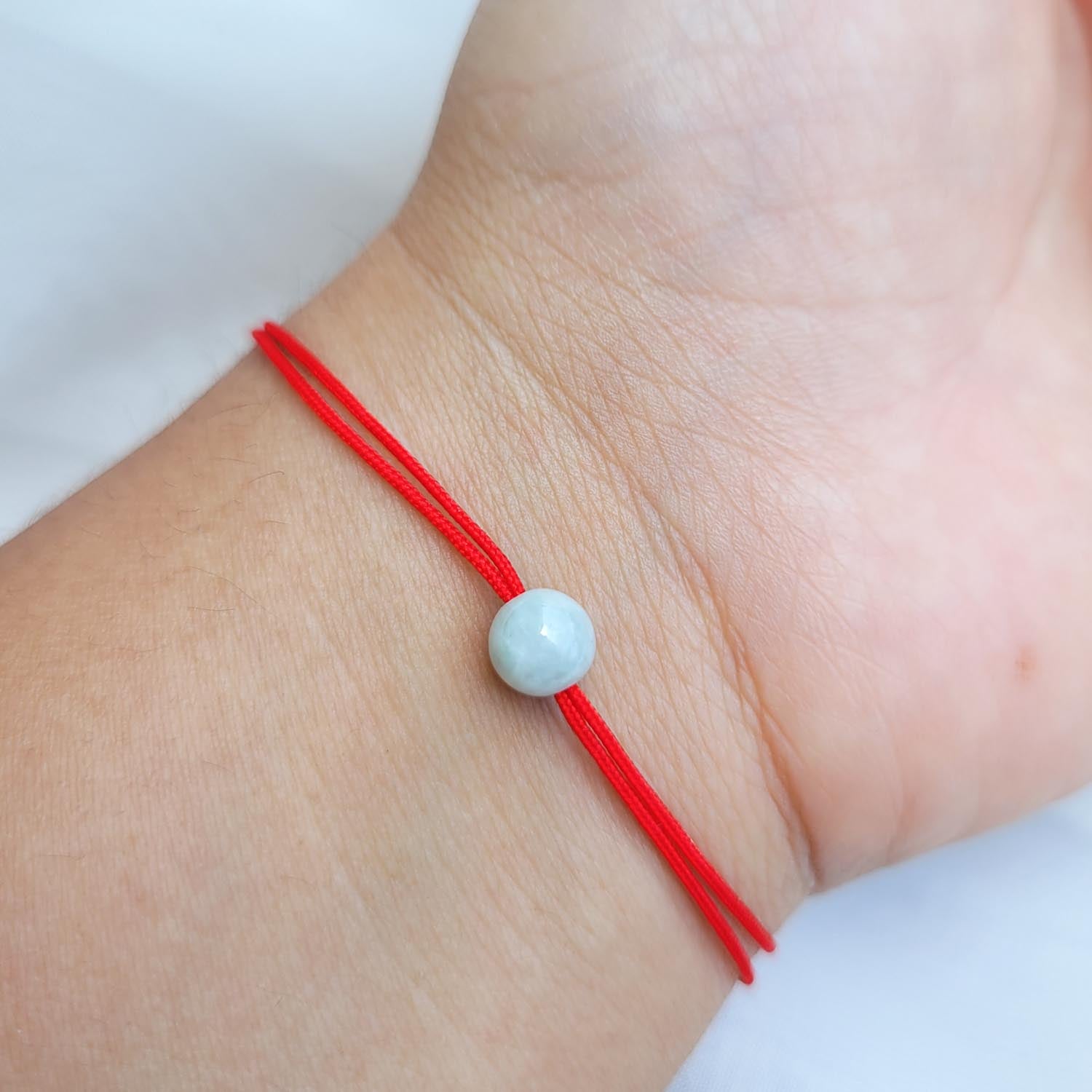 Pulsera Roja con Jade