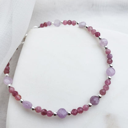 Pulsera Cami Turmalina Rosa