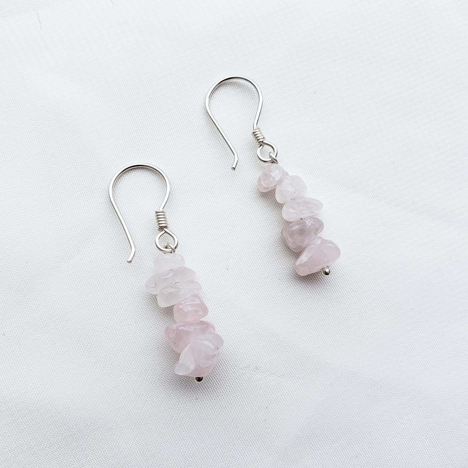 Aretes Apacheta Cuarzo Rosa