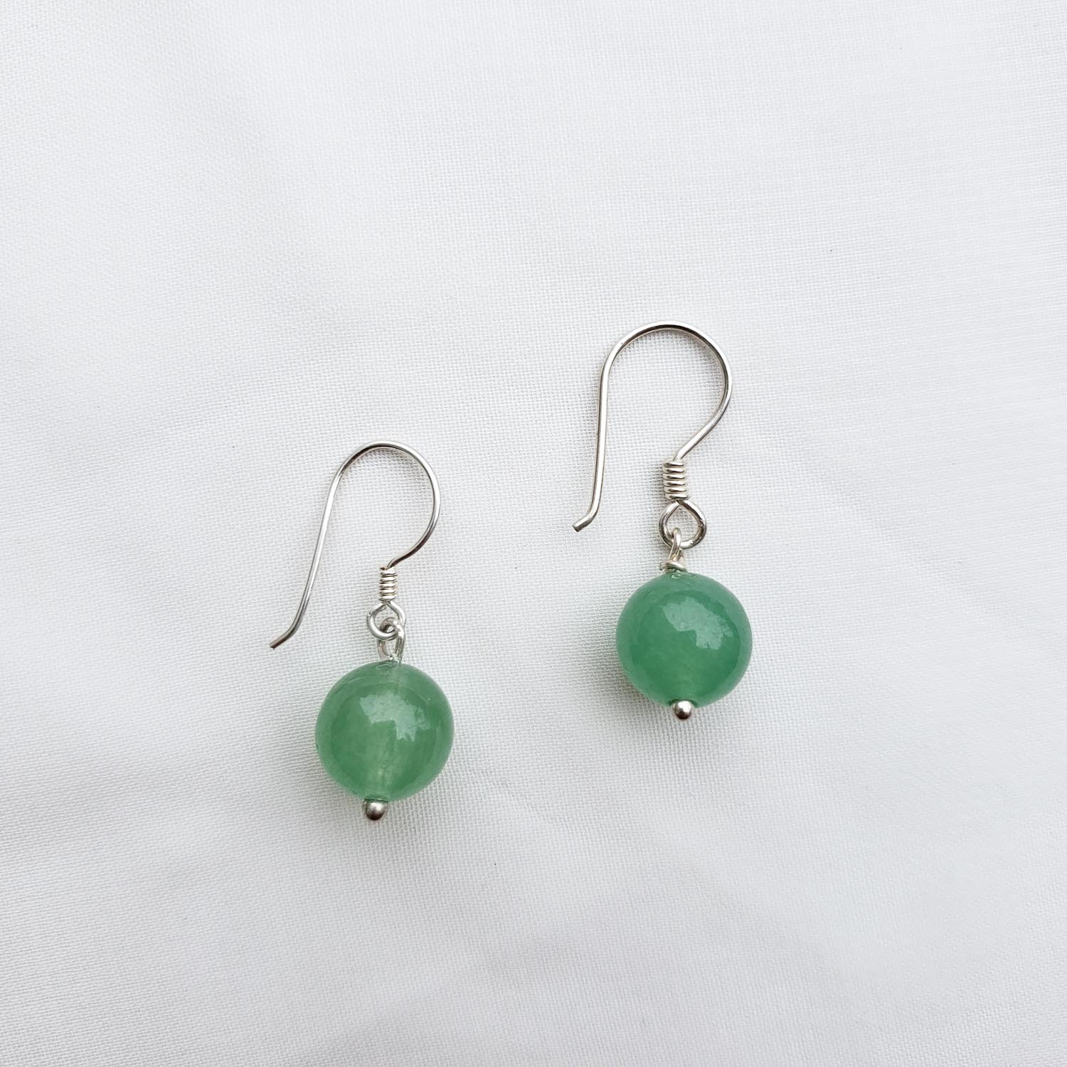 Aretes Circular Aventurina Verde