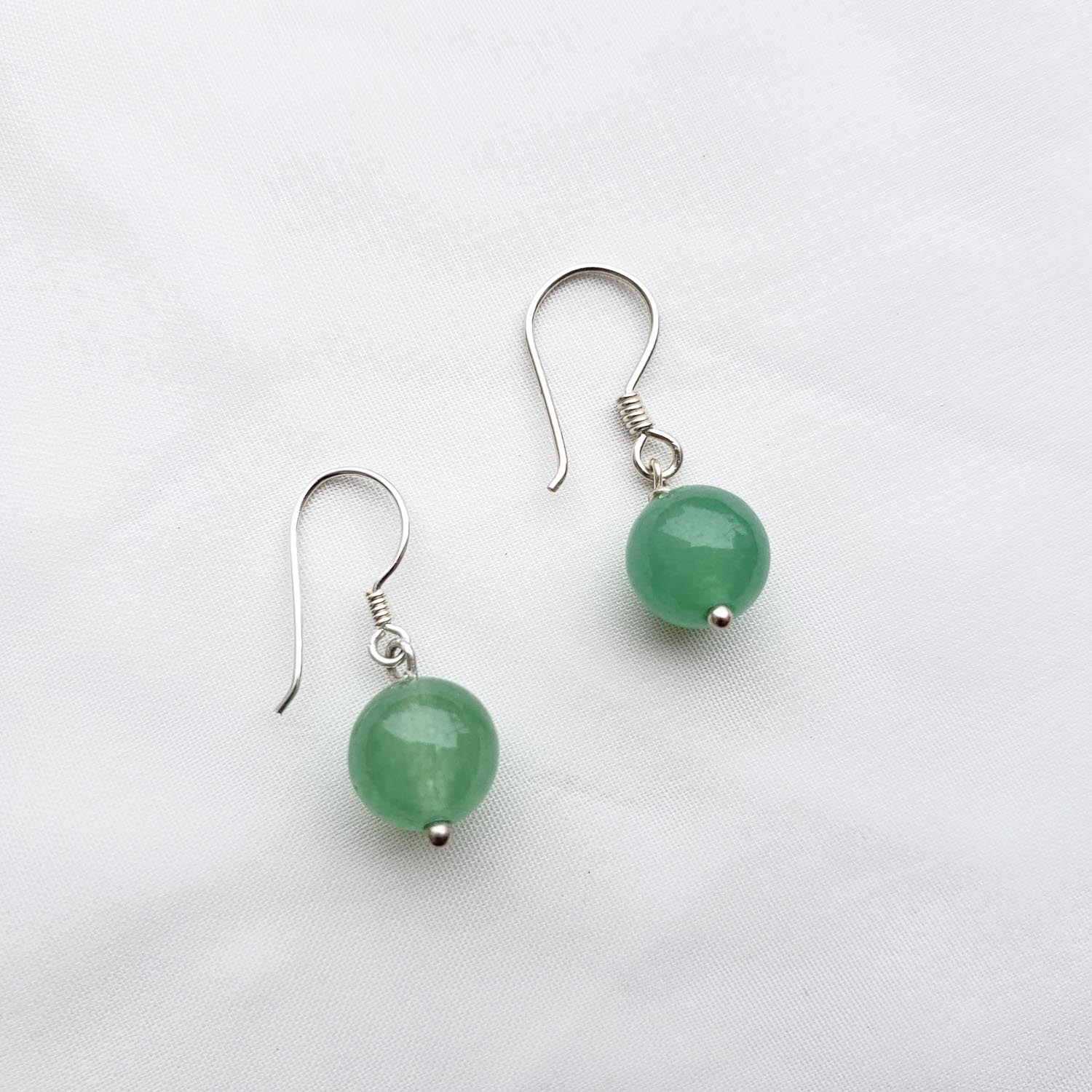 Aretes Circular Aventurina Verde