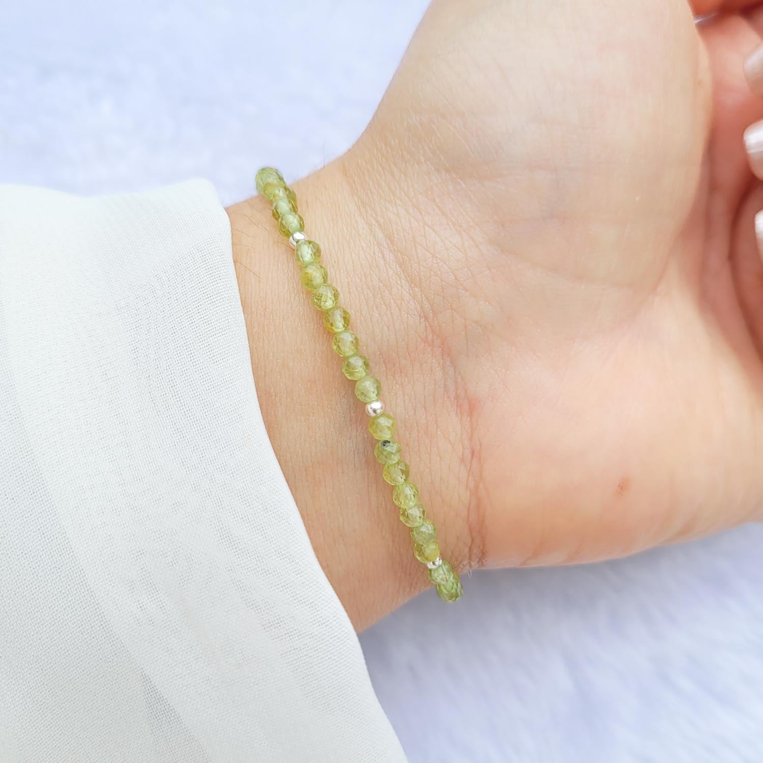 Pulsera Peridoto 4mm