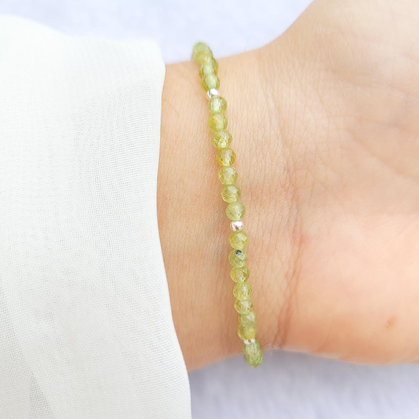 Pulsera Peridoto 4mm