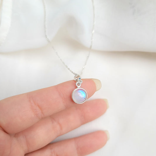 Collar Maru Piedra Luna 9mm