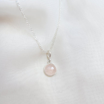 Collar Maru Cuarzo Rosa