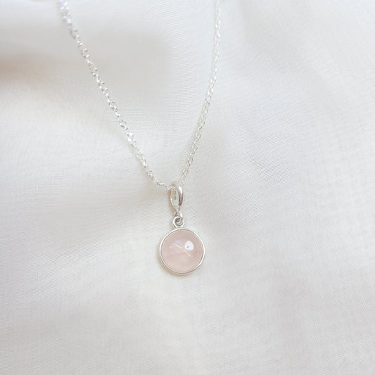Collar Maru Cuarzo Rosa