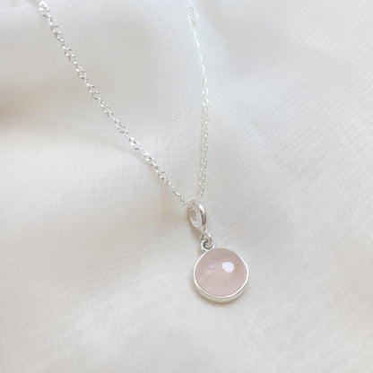 Collar Maru Cuarzo Rosa