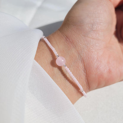 Pulsera Bella Cuarzo Rosa