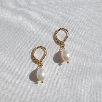 Aretes Acero Perla