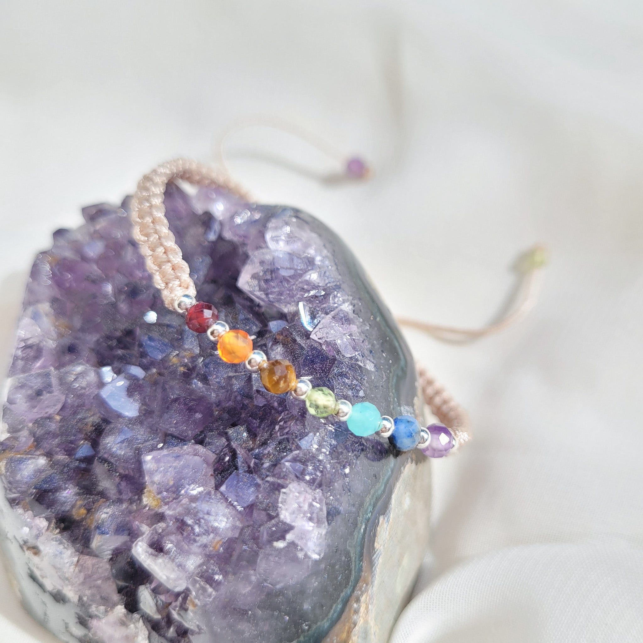 Pulsera 7 Chacras Tejida