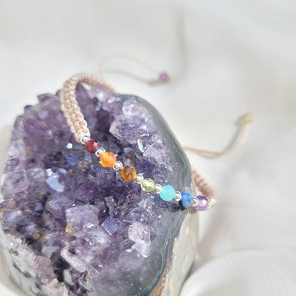 Pulsera 7 Chacras Tejida