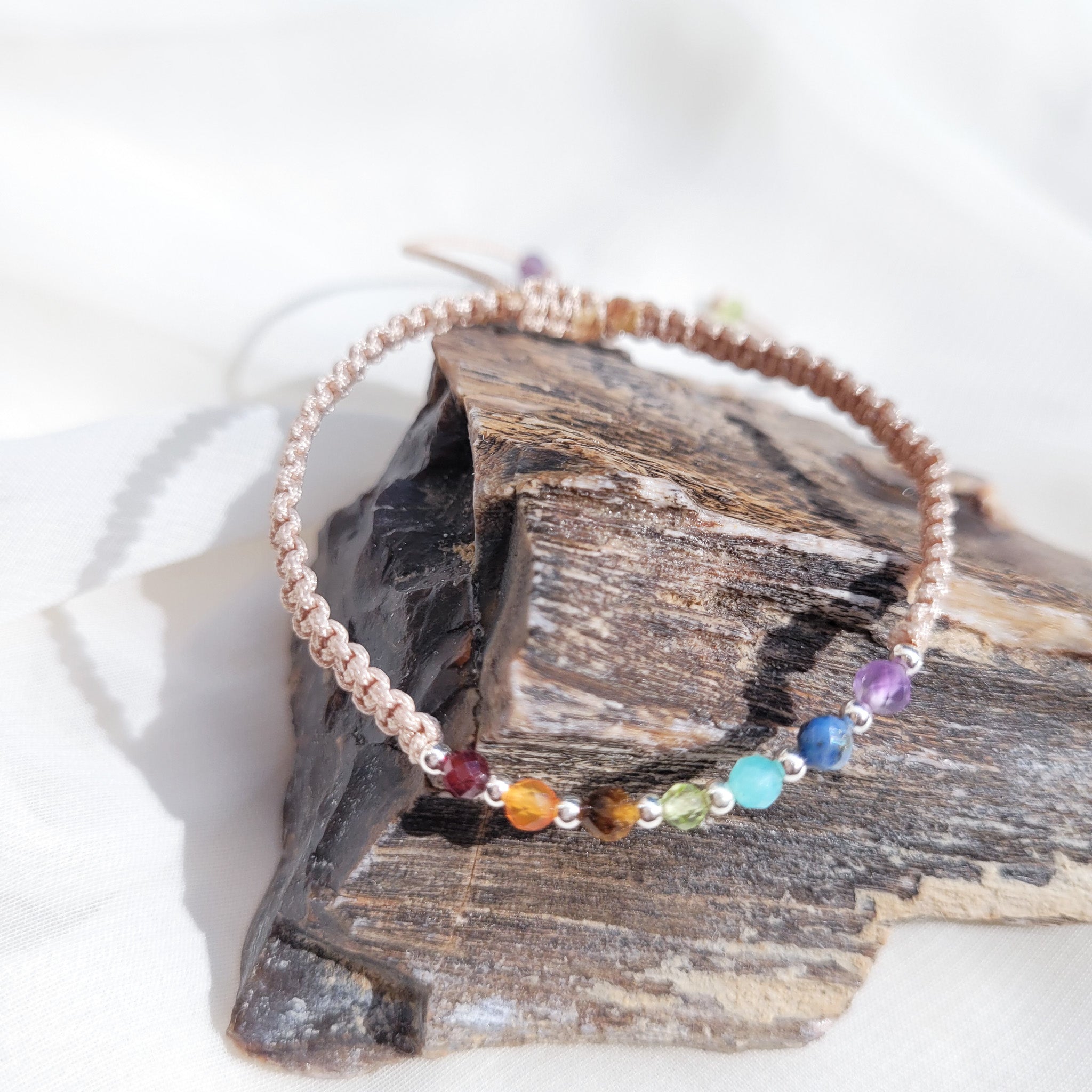 Pulsera 7 Chacras Tejida