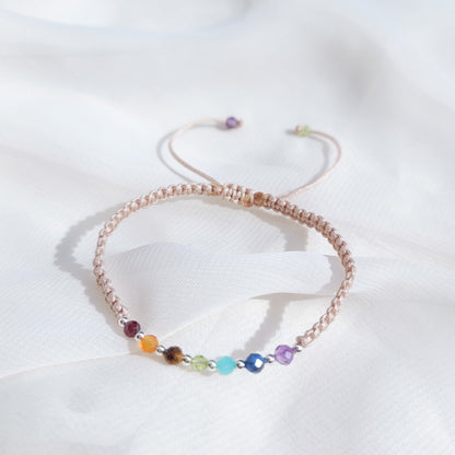 Pulsera 7 Chacras Tejida