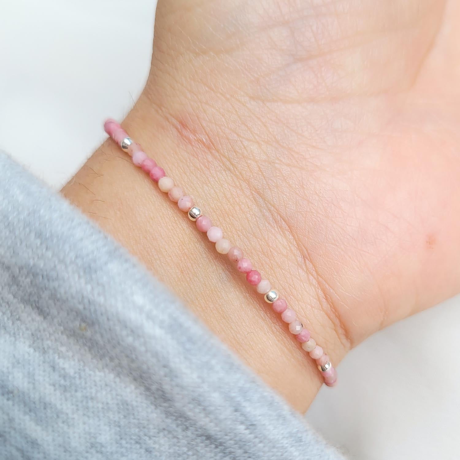 Pulsera Rodonita - 2mm