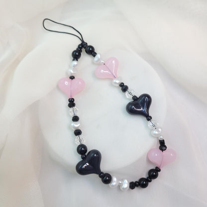 Colgante Corazones para celular