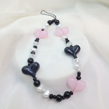 Colgante Corazones para celular