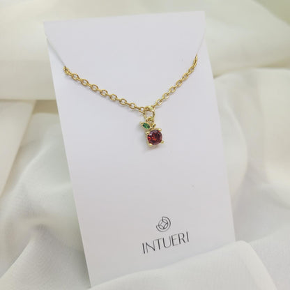 Collar Manzanita Rojo Acero