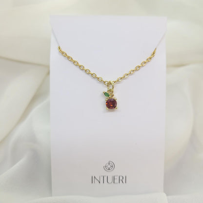 Collar Manzanita Rojo Acero