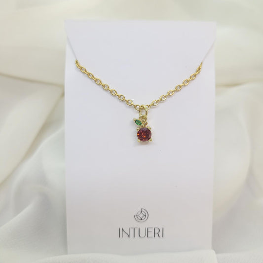 Collar Manzanita Rojo Acero