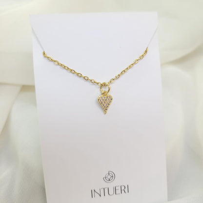 Collar Acero Mini Corazon