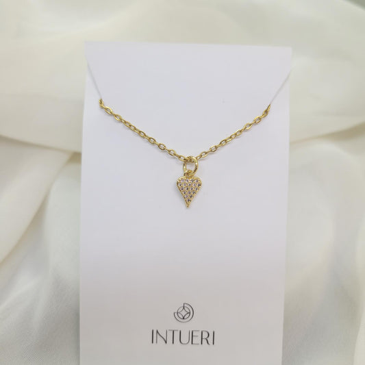 Collar Acero Mini Corazon