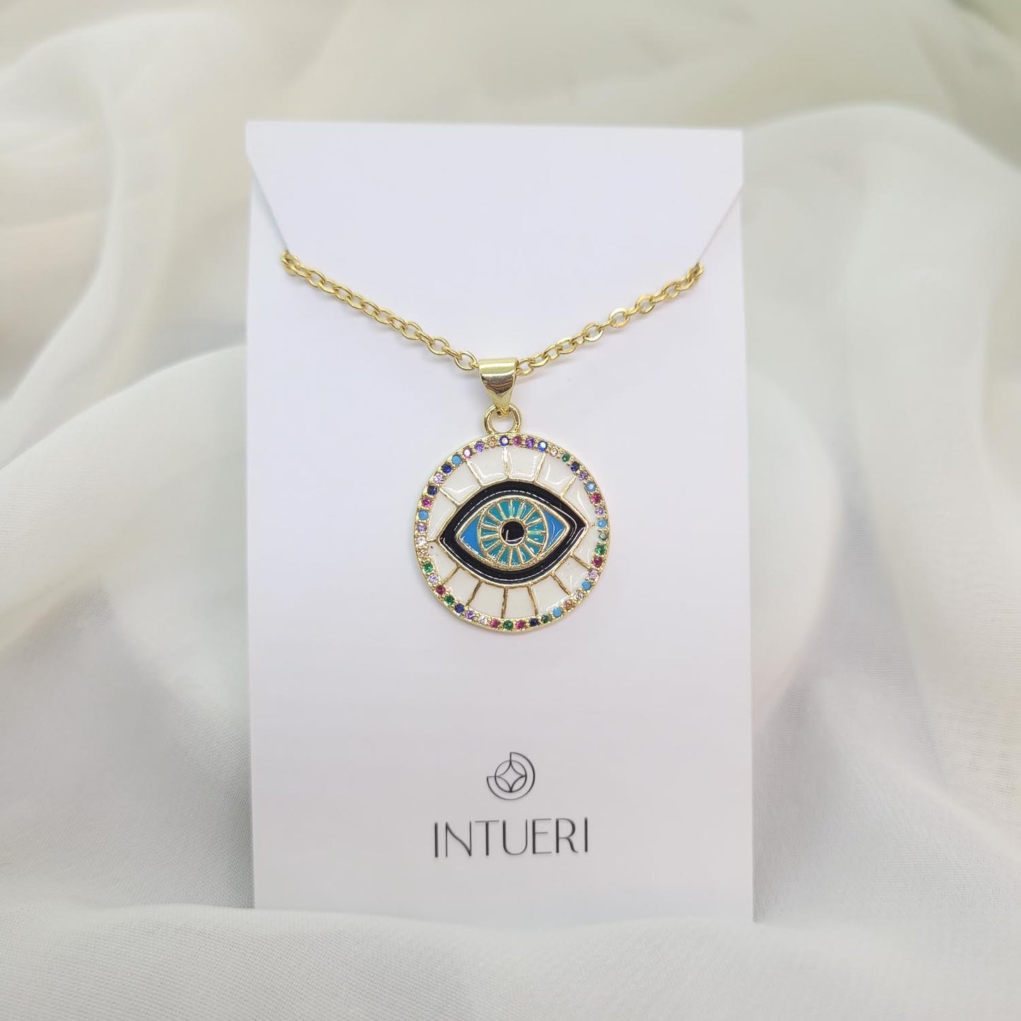 Collar Acero Ojo Circulo 2cm