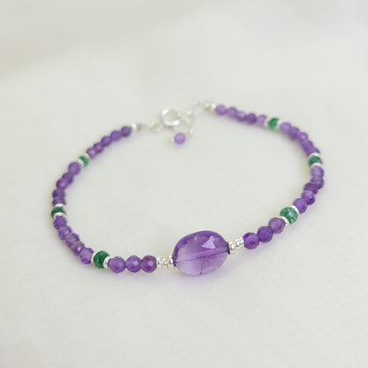 Pulsera Samantha Amatista y Jade