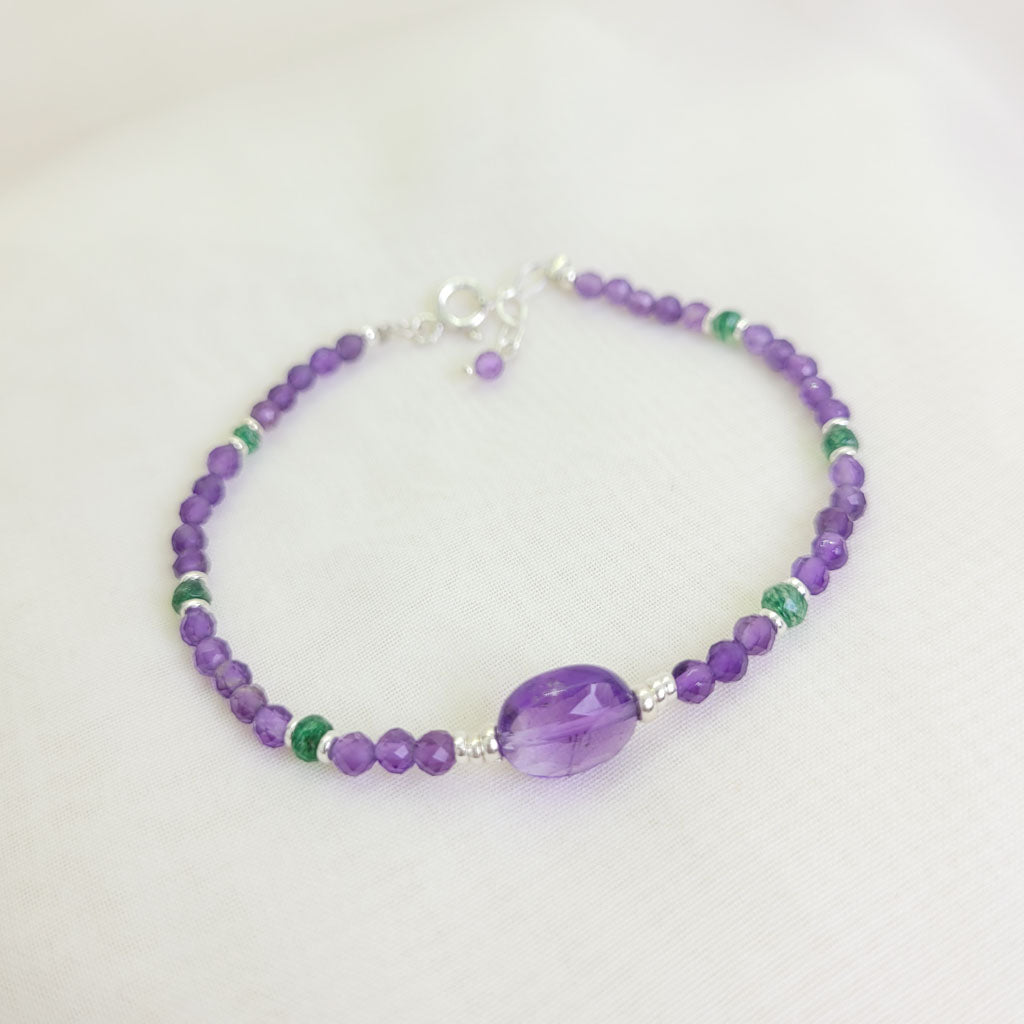 Pulsera Samantha Amatista y Jade