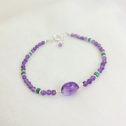 Pulsera Samantha Amatista y Jade