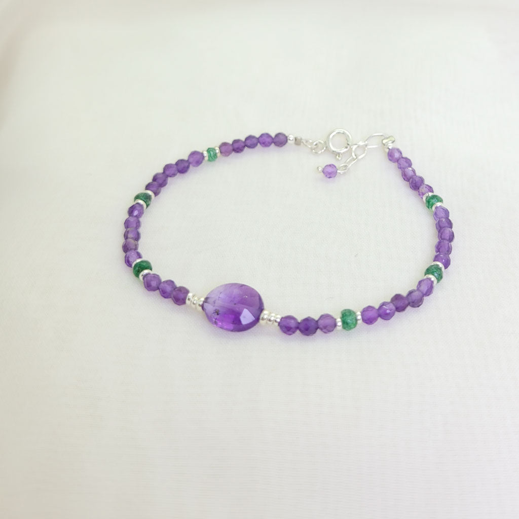 Pulsera Samantha Amatista y Jade