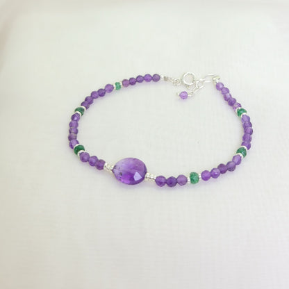 Pulsera Samantha Amatista y Jade