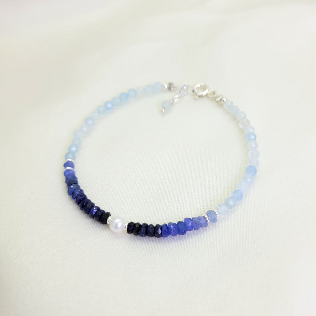 Pulsera Emilia Zafiro azul