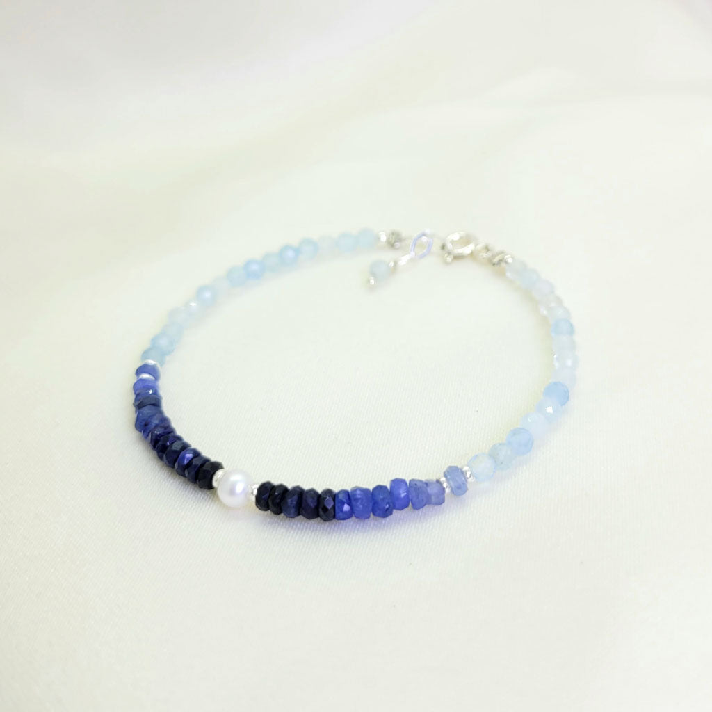 Pulsera Emilia Zafiro azul