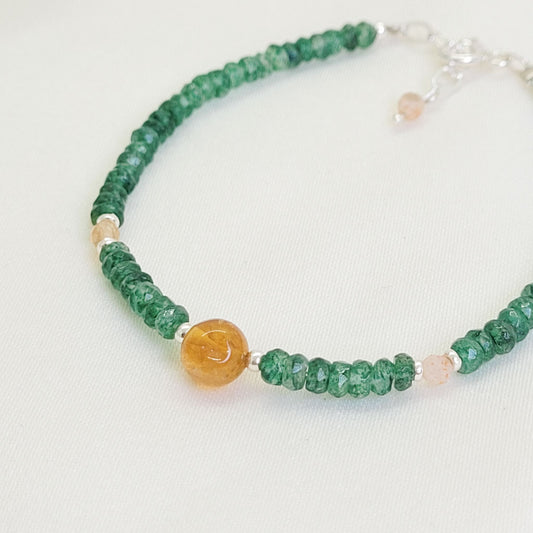 Pulsera Jade y Citrino